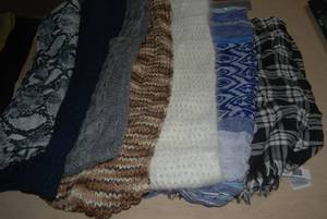 lot 88 image: 11 scarves...