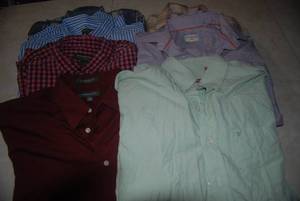 lot 108 image: 8 mens size medium shirts...
