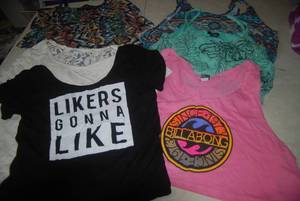 lot 110 image: 25 womens size medium tops...
