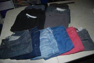 lot 117 image: 13 pair pants size 6...