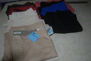 lot 121 image: 9 pair of pants various sizes...