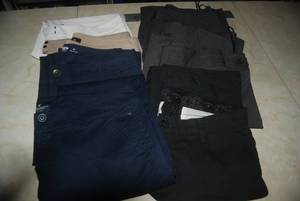 lot 123 image: 8 size 8 pants...
