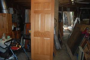 lot 8 image: Wood door, 80x30...