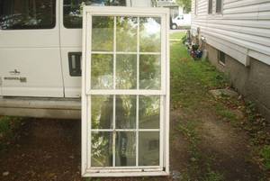 lot 12 image: 61.5 X 31.5 Double pane double sash...