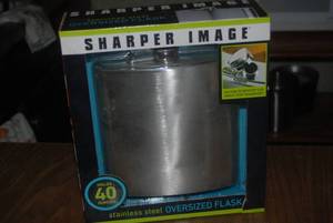 lot 26 image: sharper Image 40 oz. flask...