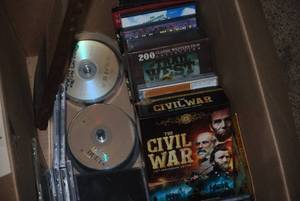 lot 61 image: DVDs and CDs...