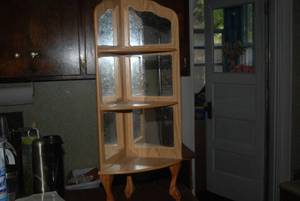 lot 62 image: Mirrored corner shelf...
