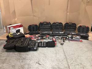 LOT OF HUSKY TOOLS AND HARDWARE ALL CUSTOMER RETURNS  SEE PICS