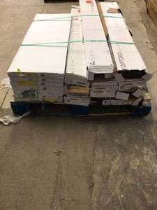 16 Boxes of Mixed and Assorted Flooring Various Models Sizes and Conditions Customer Returns See Pictures