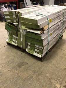 Mixed and Assorted Lot of Heirloom PineMountain Knot 47 in. L x 12-18 in. D x 1-1116 in. H Vinyl Overlay to Cover Stairs 1 in. T by Cap A Tread Various Conditions and Sizes