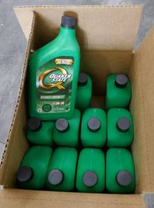 lot 116 image: 12 New Quart bottles of Quaker State 5W-30 motor oil