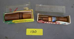 lot 130 image: Vintage Duck Calls - look new