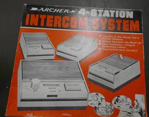 lot 158 image: Vintage Archer 4 stn Intercom system - untested