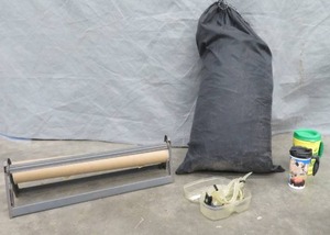 lot 72 image: MISC LOT OF CAMPING AND HEAVY DUTY PLASTICPAPER DISPENSER