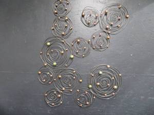 lot 78 image: 3 PIECES OF METAL WALL ART