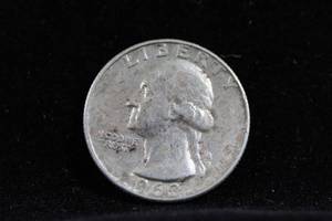 lot 36 image: 1963-D Washington Silver Quarter Coin