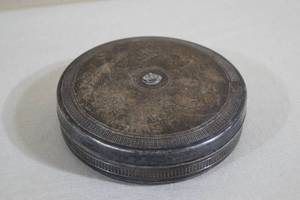 lot 28 image: Antique Egyptian Silver Round Storage Container