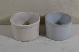 lot 64 image: 2 Glazed Stoneware Crocks