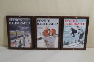 lot 88 image: 3 Framed Sports Illustrated Skiing Issues - Late 1950s