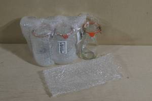 lot 115 image: Weck Lidded Glass Jars - Great Wine Glasses
