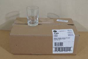 lot 116 image: Libbey Heavy Base Juice Glasses