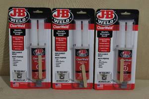 lot 105 image: JB Weld Clear Weld Multi Purpose Epoxy
