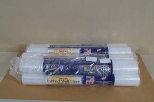 lot 97 image: 8 Rolls Ribbed Shelf Liner