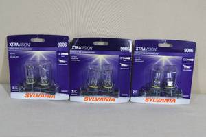 lot 55 image: 3 Pair of Sylvania Replacement Headlight Bulbs - 9006