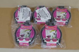 lot 17 image: Double Diner Collapsible Travel Bowls