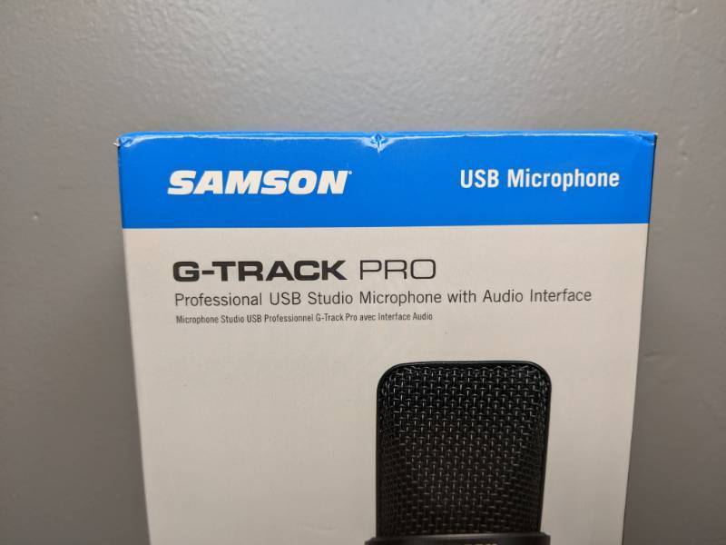 lot 34 image: Brand New Samson G-Track Pro Professional USB Microphone with Audio Interface