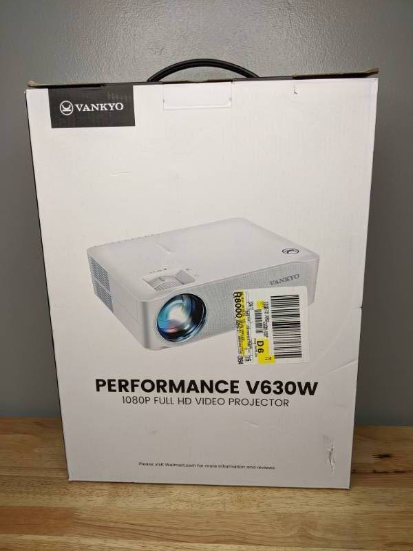 lot 16 image: Brand New VANKYO Performance V630W 1080P Projector Full HD 5G Wifi Projector with LCD Display
