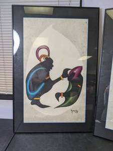 lot 982 image: Lot of (2) Framed Modern Art Prints