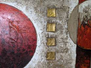 lot 987 image: Abstract Painting on Canvas - Hand Signed