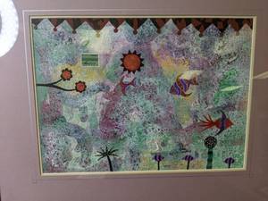 lot 968 image: Unique Richard Titlebaum Surrealist Art (1984-1985)