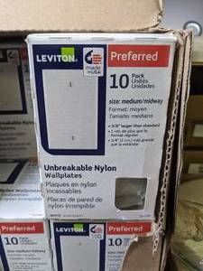 lot 954 image: Lot of (14) Juno Lighting T58WH Monopoint Adapter & Multiple Leviton Wallplates