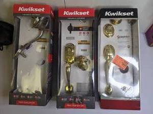 lot 832 image: Set of (3) Kwikset Front Door Locks