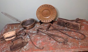 lot 415 image: Variety of Antique Items Ice Pick, Planer, Plate, and More