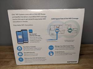 lot 18 image: Brand New NETGEAR Orbi RBK12 AC1200 Mesh WiFi System with Router and Satellite Extender