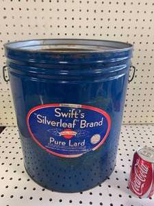 lot 3 image: Vintage�50 Pound�Empty�Swifts�Silver Leaf Lard�