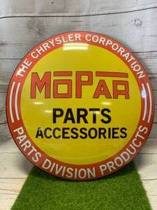 lot 38 image: Mopar Metal�Oval�Sign 16� Diameter�
