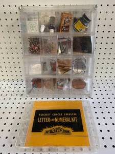 lot 50 image: 2 Boxes of Vintage Craft, Number, Letter Kits�