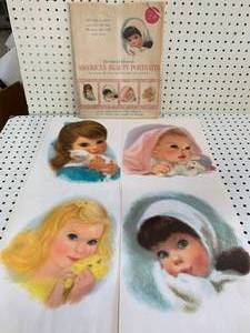 lot 60 image: American Beauty Portraits Colored Print Set�(Sold $25 on Ebay)�