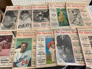 lot 64 image: Lot of 10 Sporting News Issues From 1967�
