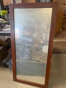 lot 88 image: Antique Wood Framed Mirror�Approx�21� X 43��