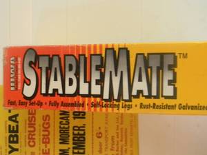 lot 30 image: IOWA MANUFACTURING CO. STABLEMATE FOLDING SUPPORT SYSTEMPORTABLE TOOL STAND - NEW IN BOX - SEE PICTURES