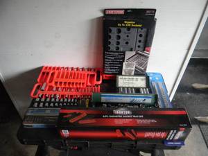 lot 110 image: SOCKET SET ORGANIZERS WITH SOME SOCKETS - SEE PICTURES
