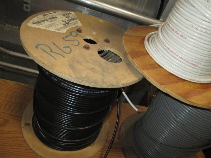 3 Spools of Common scope cable wire...