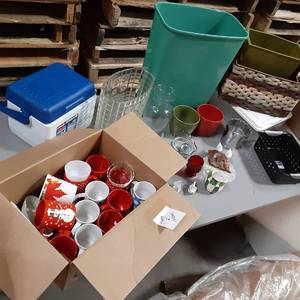 Trash Bins, Storage containers, Cof...