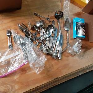 Silver Plated Silverware, and Hager...