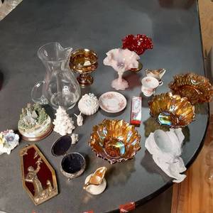 1970s Kings Crown Amber Glassware...
